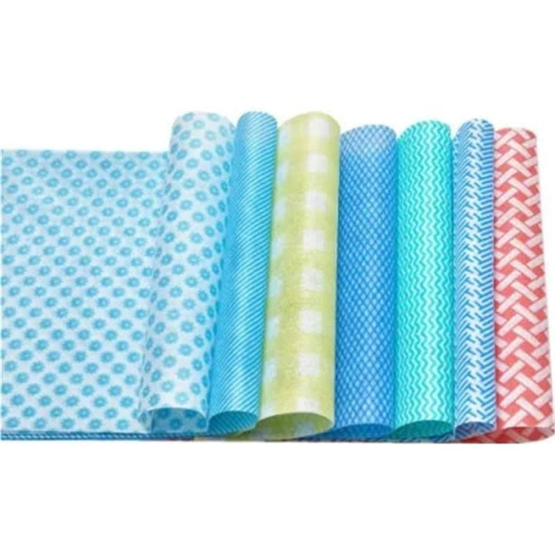 Clean spunlaced non-woven fabric