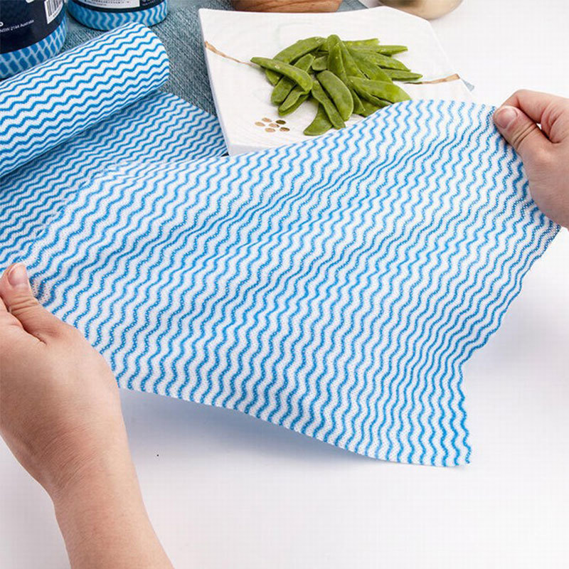 Clean spunlaced non-woven fabric
