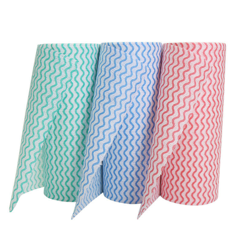 Clean spunlaced non-woven fabric