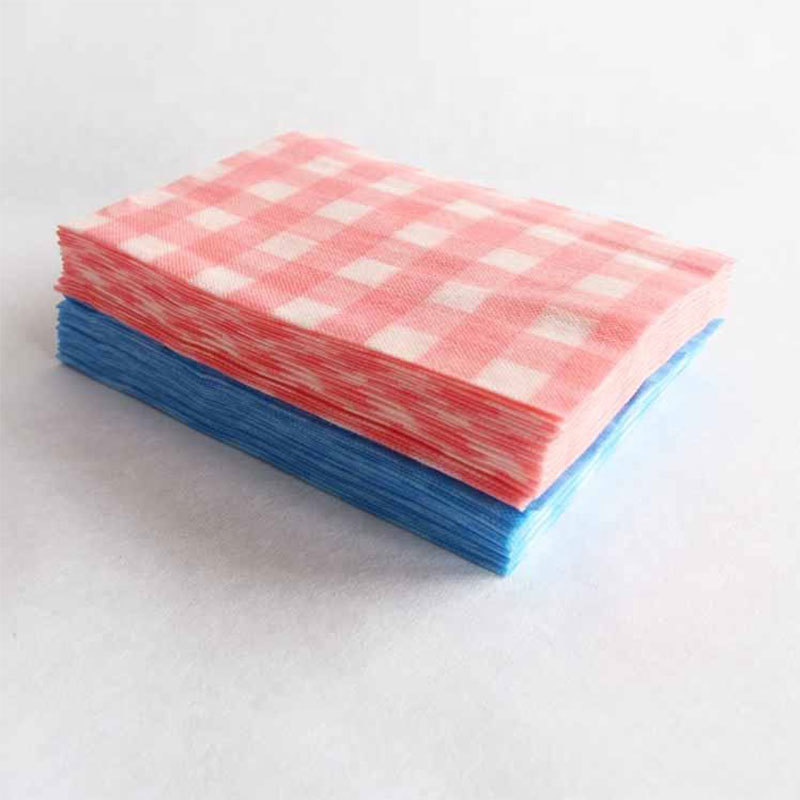 Clean spunlaced non-woven fabric