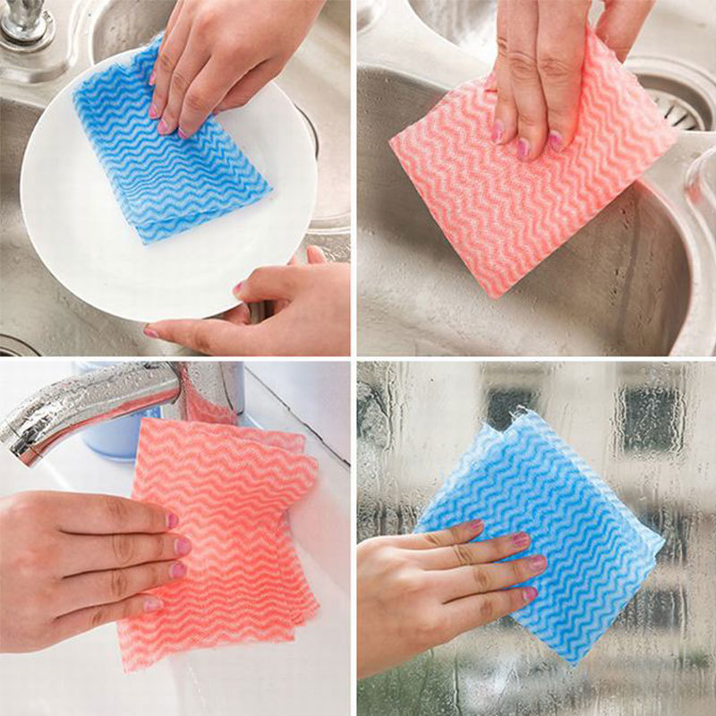 Clean spunlaced non-woven fabric