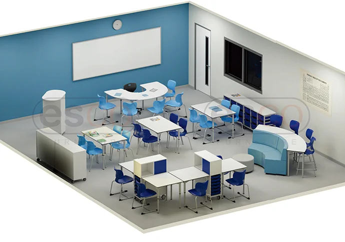 Student Desk with Hutch: Maximizing Storage in the Classroom