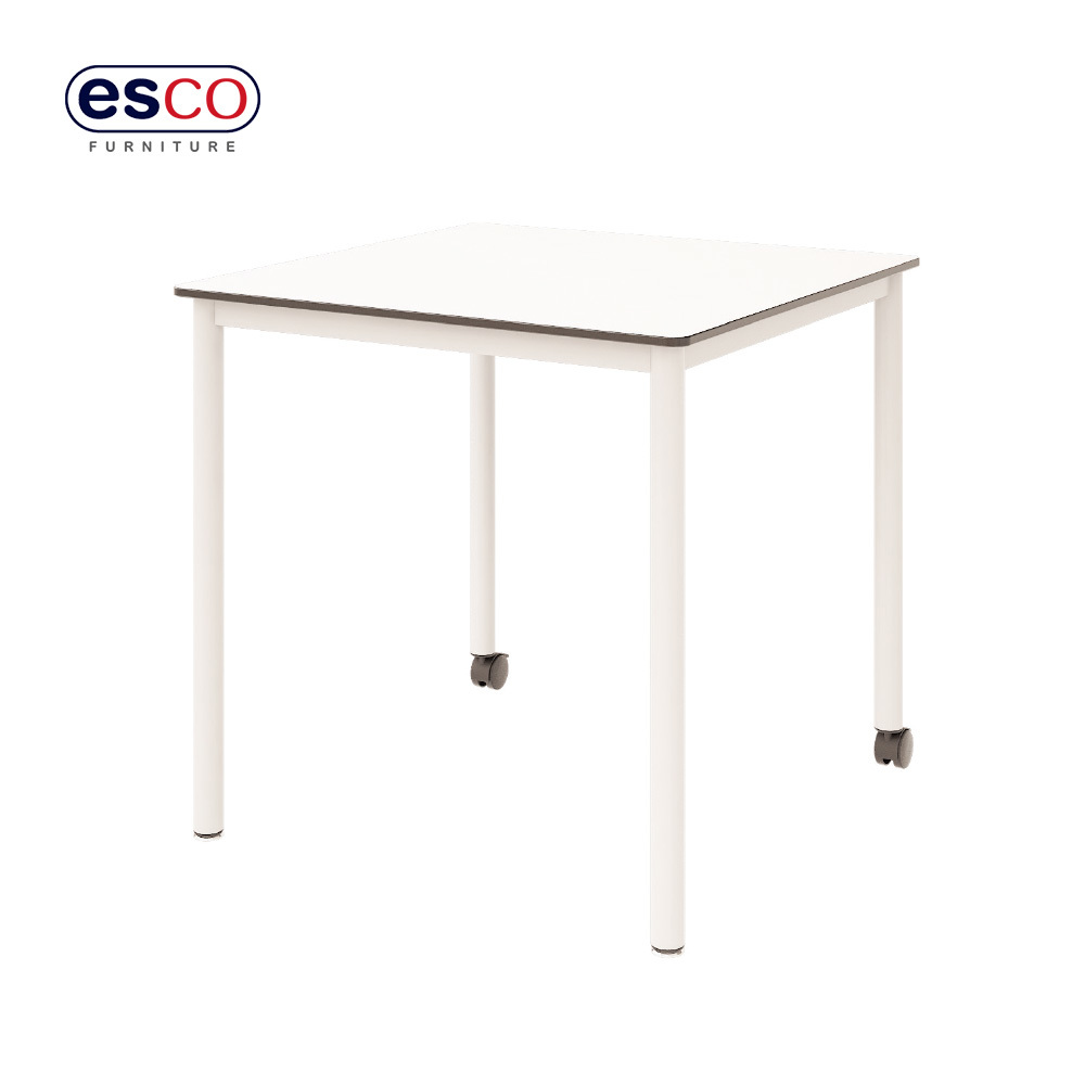 Collaborative classroom modular student desks with wheels