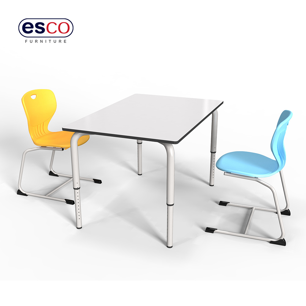 School student stackable  chairs classroom adjustable collaborative classroom tables