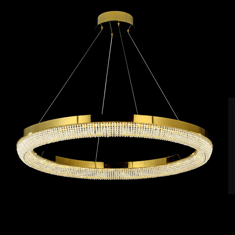 Modern metal ring crystal chandelier JYP912-D85