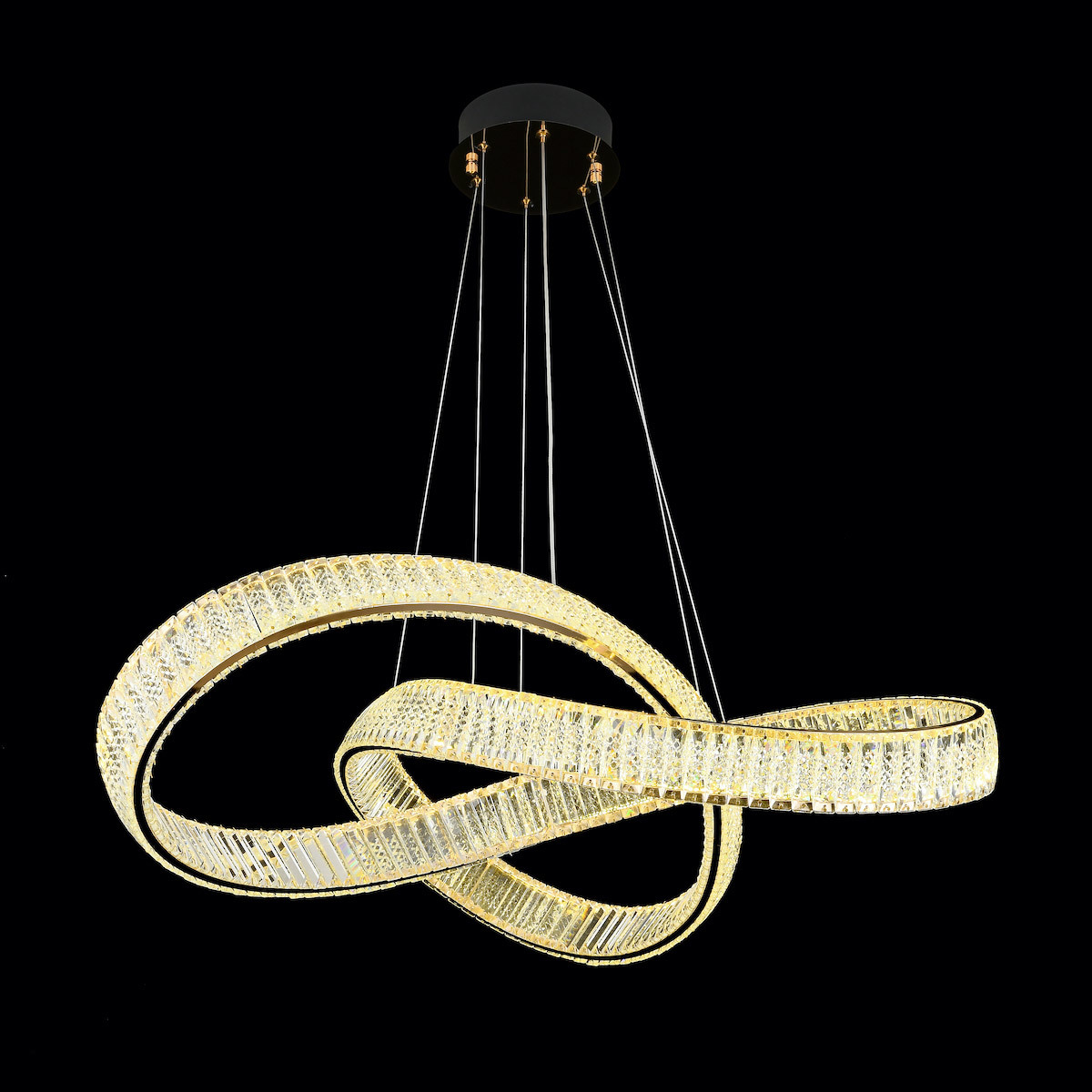 High-end Mobius style light luxury ring crystal chandelier JYP924-D60