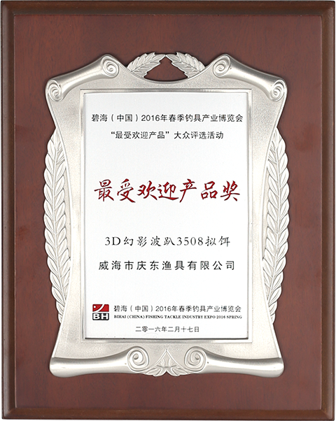 Most Popular Product Award