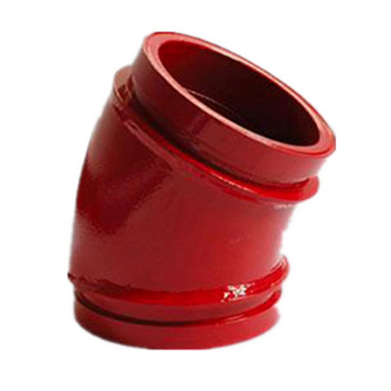 DN125 10 degree twin wall concrete pump elbow
