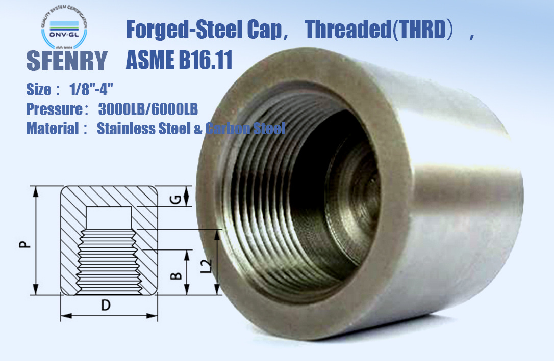 锻钢螺纹管帽 ASME B16.11