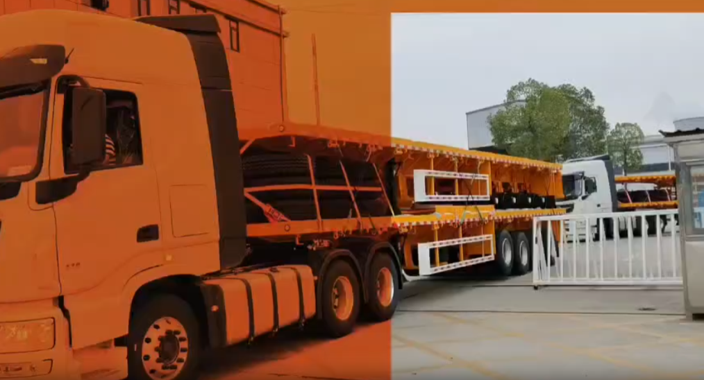 Export flatbed semi-trailer