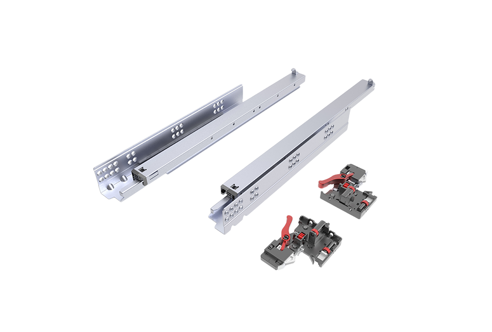 Synchronized Full Extension Soft Close Undermount Slide