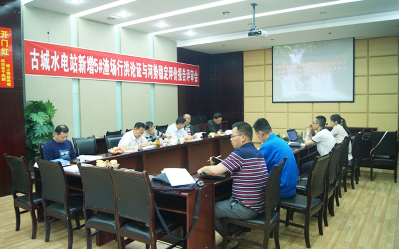 水电站新增5#渣场行洪论证评及河势稳定评价评审会
