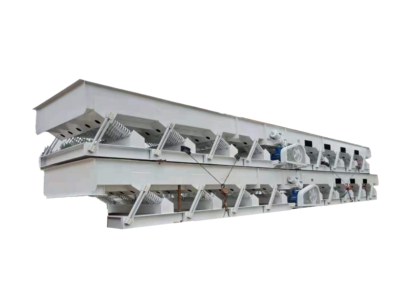 Inertial vibration conveyor screen