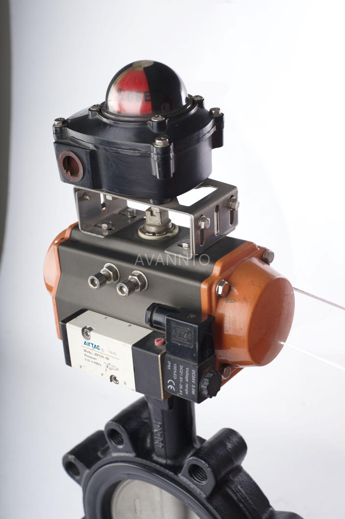 Pneumatic actuators for butterfly valves-AOPA01
