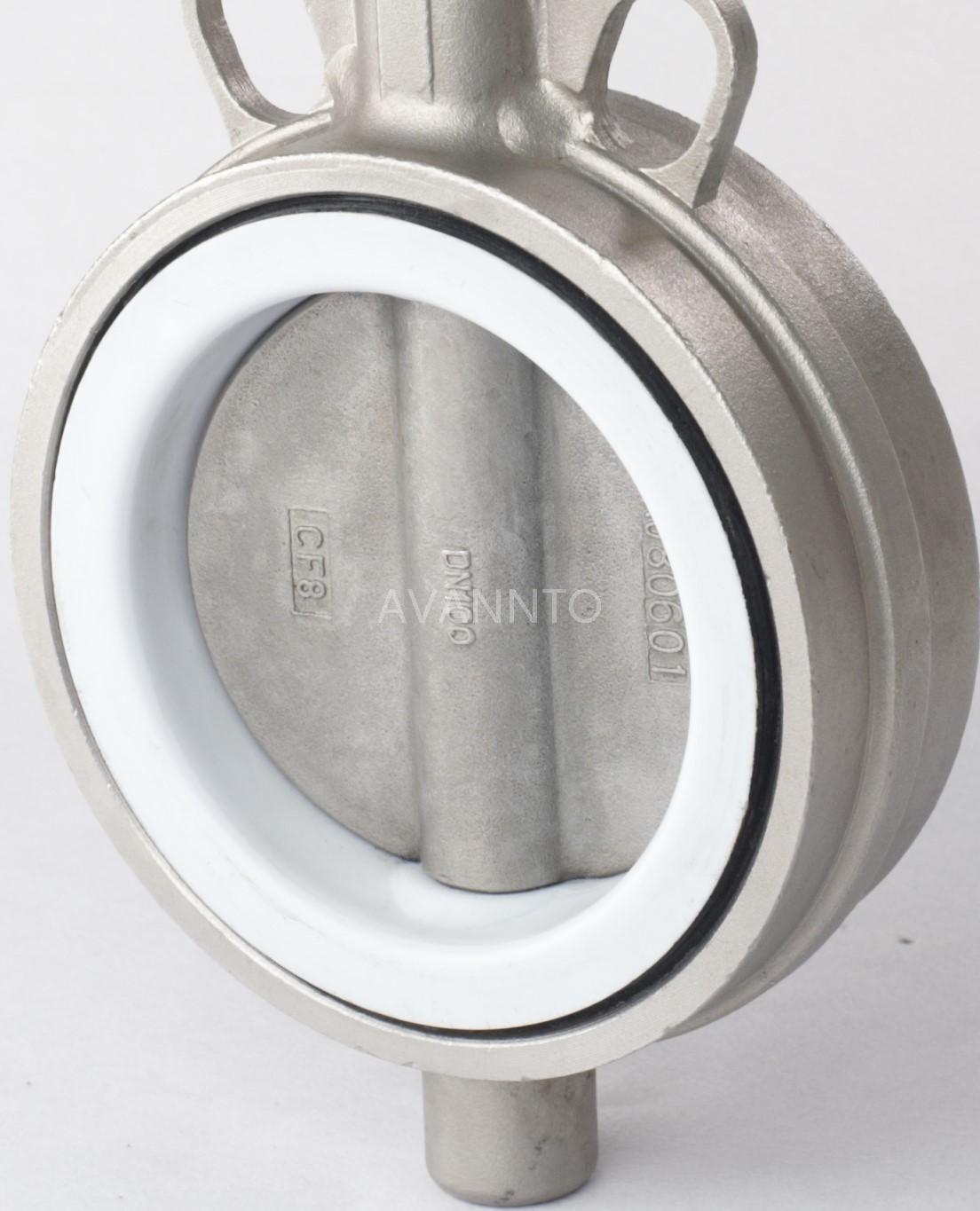 PTFE Sleeve-Wafer Type butterfly valve -AOBV11