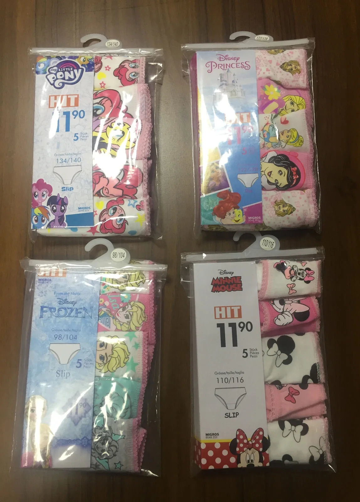 Girl's briefs 5 PCS pack