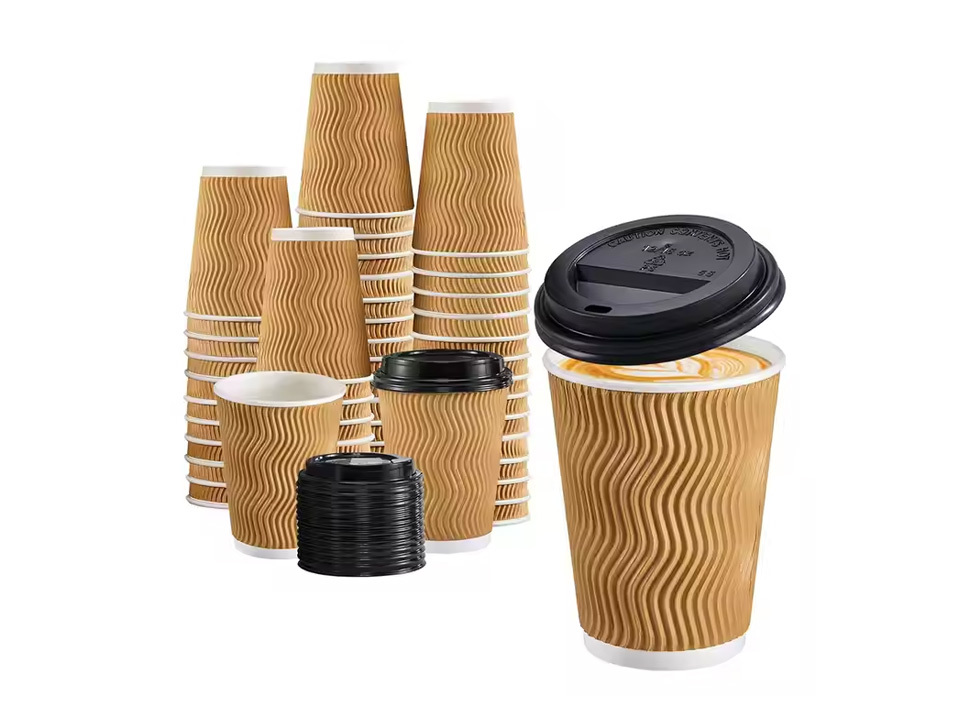 Ripple wall Paper cups 8oz