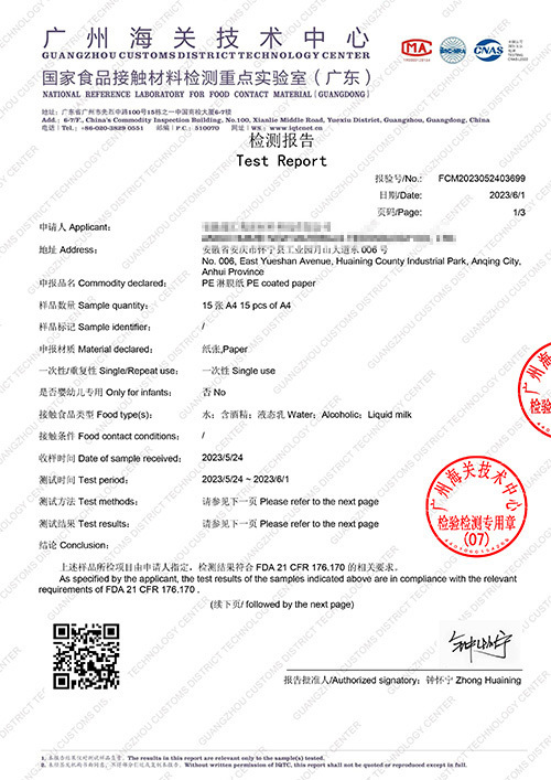 Test report