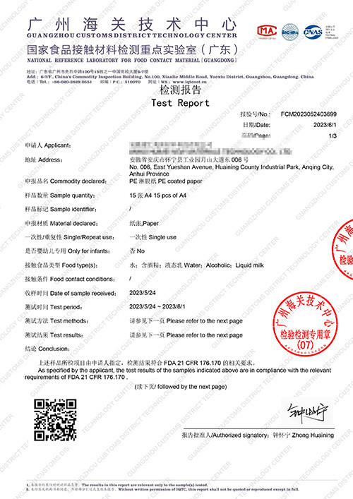 Test report