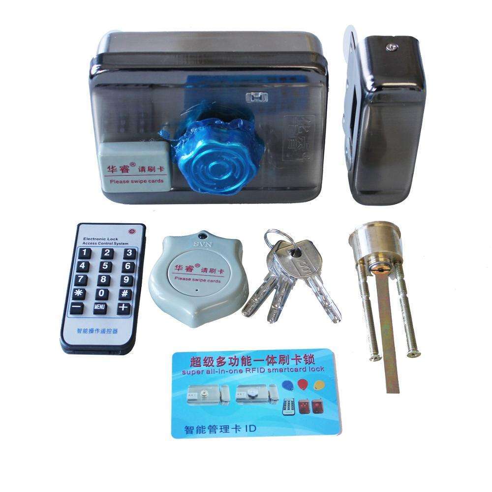 Electric Swipe Card Single Double Cylinder Apartment Lock for Metal Door