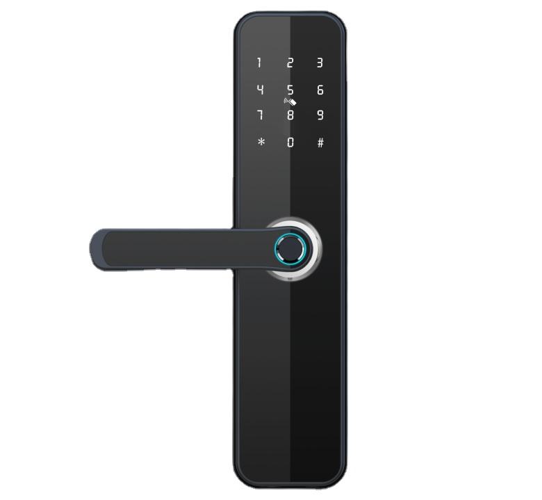 Tuya WiFi TTlock App Biometric Door Lock Handle Digital Smart Fingerprint Intelligent Lock