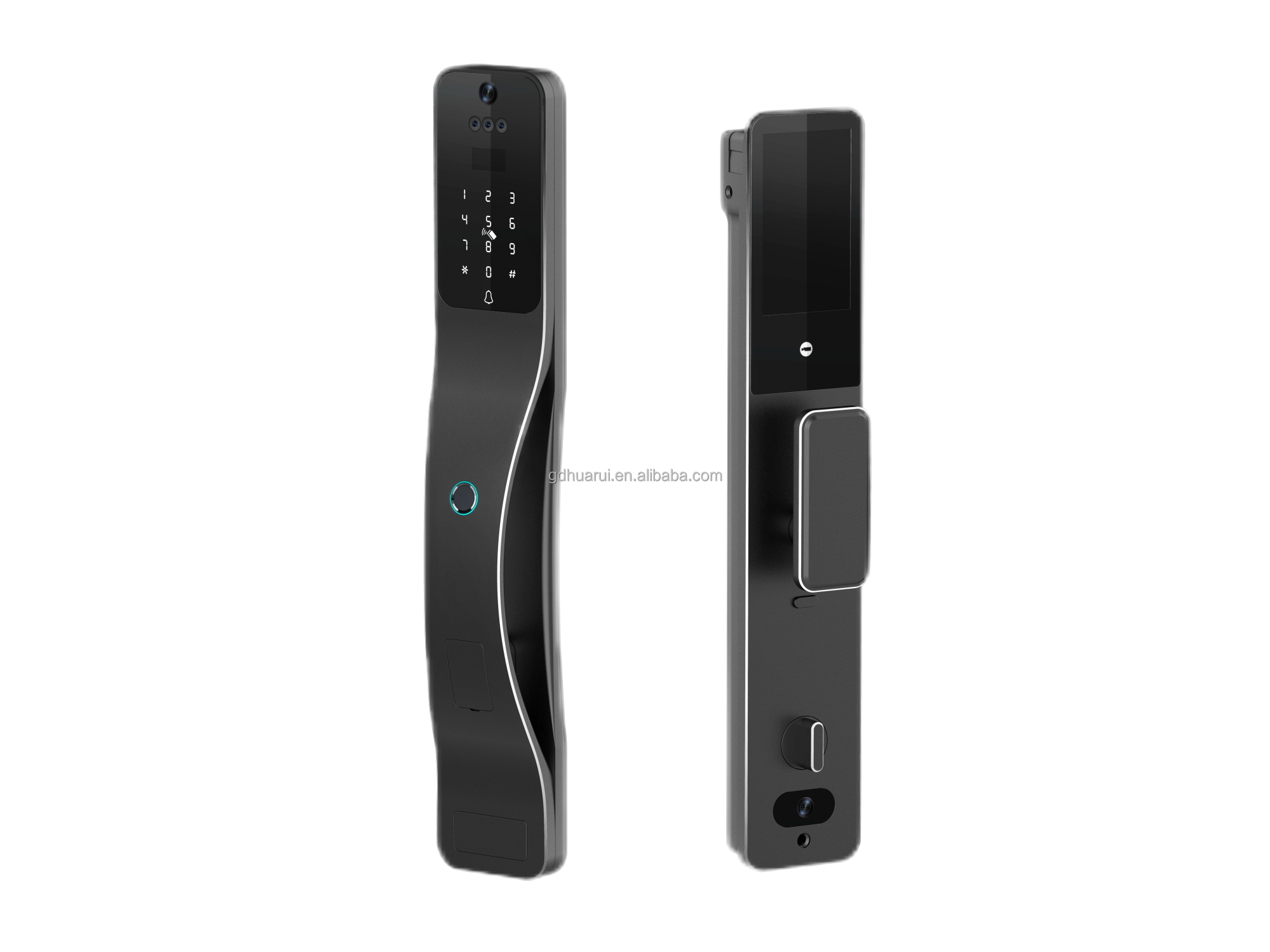 2024 Latest Biometric 3d Face Recognition Tuya Smart Wifi Video Intercom Fingerprint Camera Model Smart Electronic Door Lock