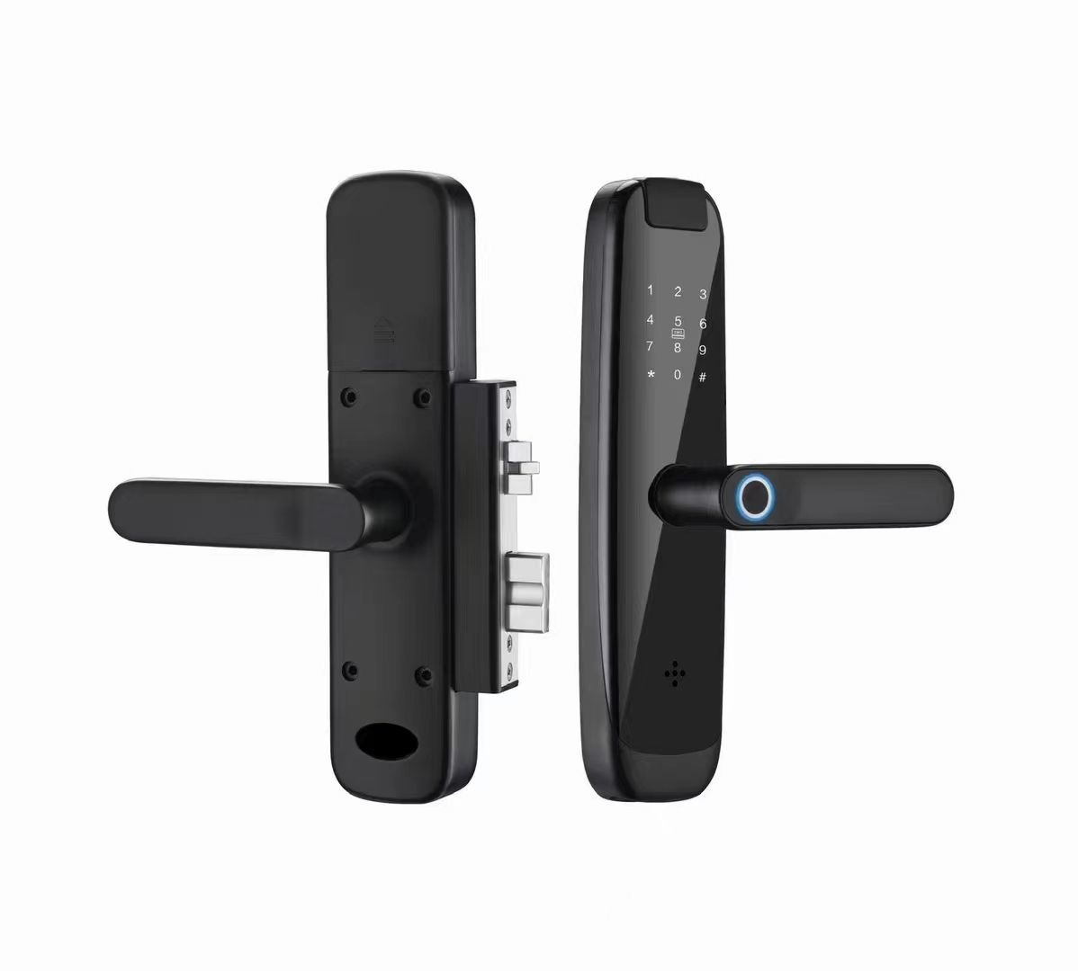 Wood Room Door Lock With Handle