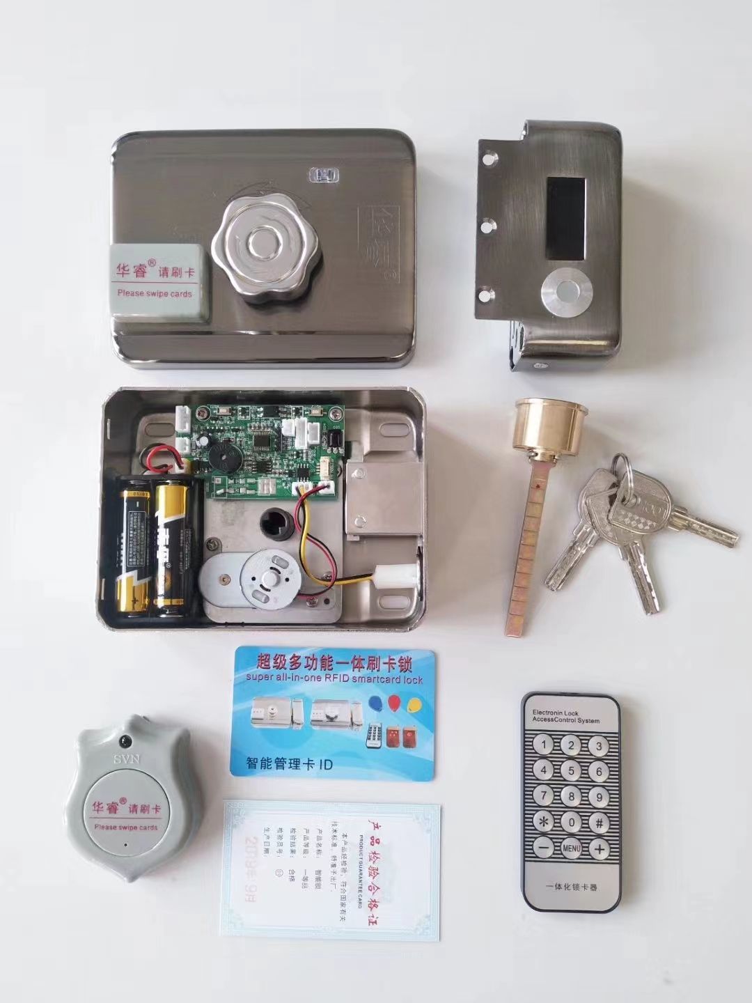 DC6V Battery Low Consumption Power to Open Rfid Electronic Cylinder Electric Rim Door Lock