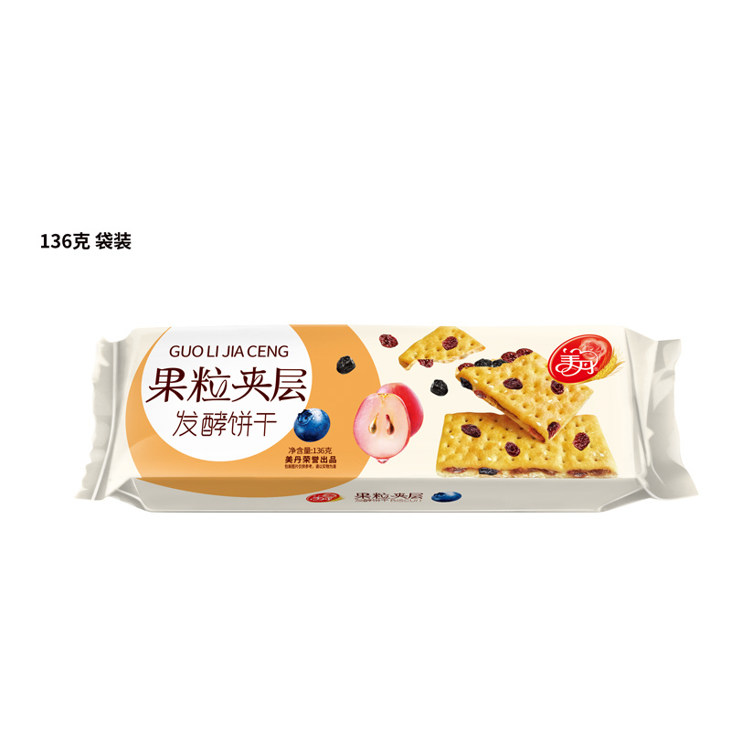 Fruit Interlayer Crackers 136g