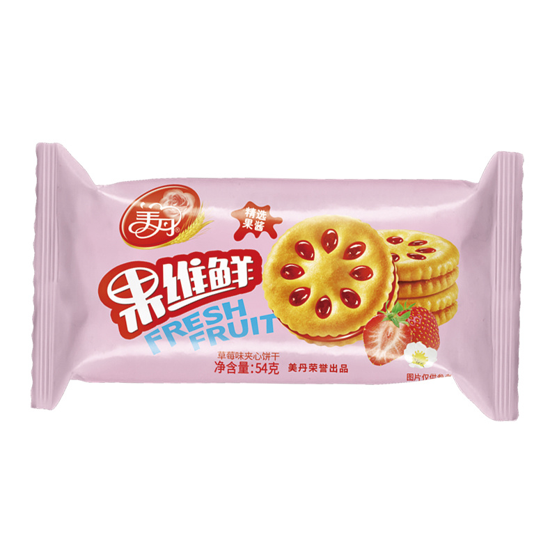 Fruit Sandwich Cracker 54g-Strawberry Flavor