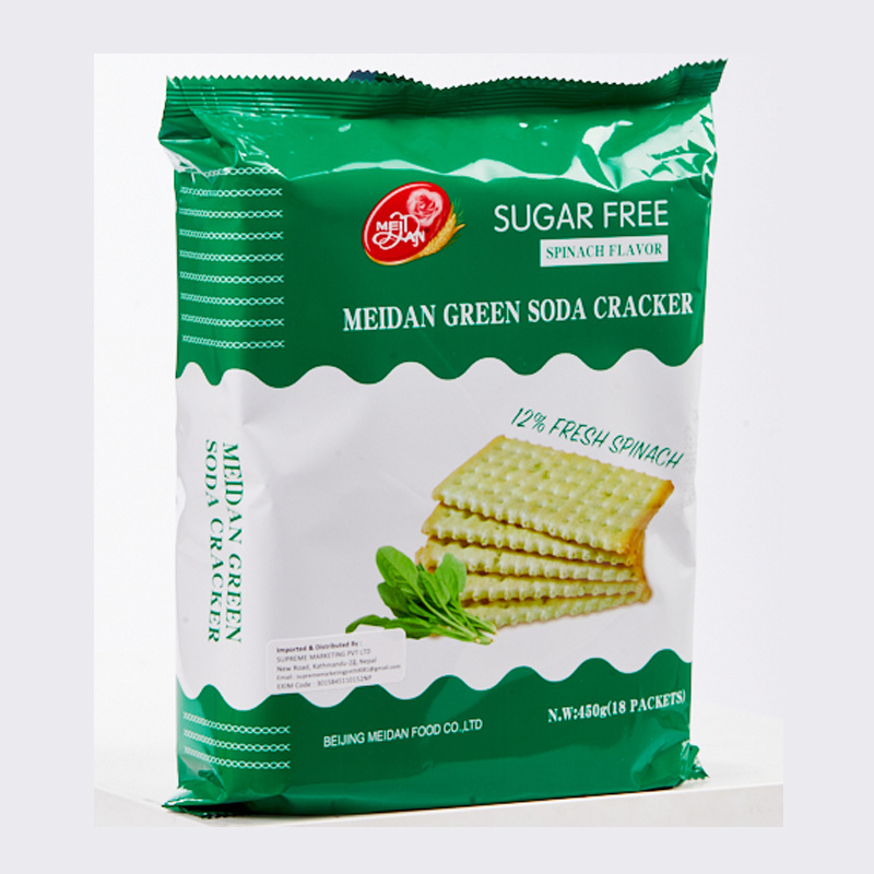 Soda Cracker450g  Spinach Flavor