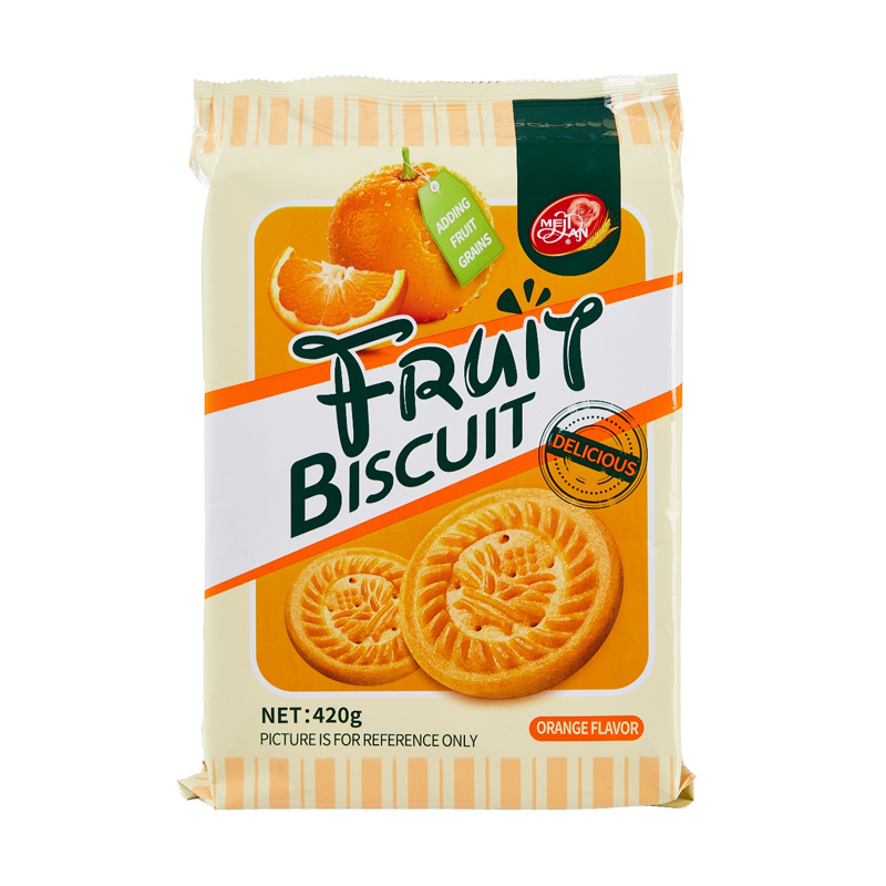 420g Fruit Biscuit Orange Flavor