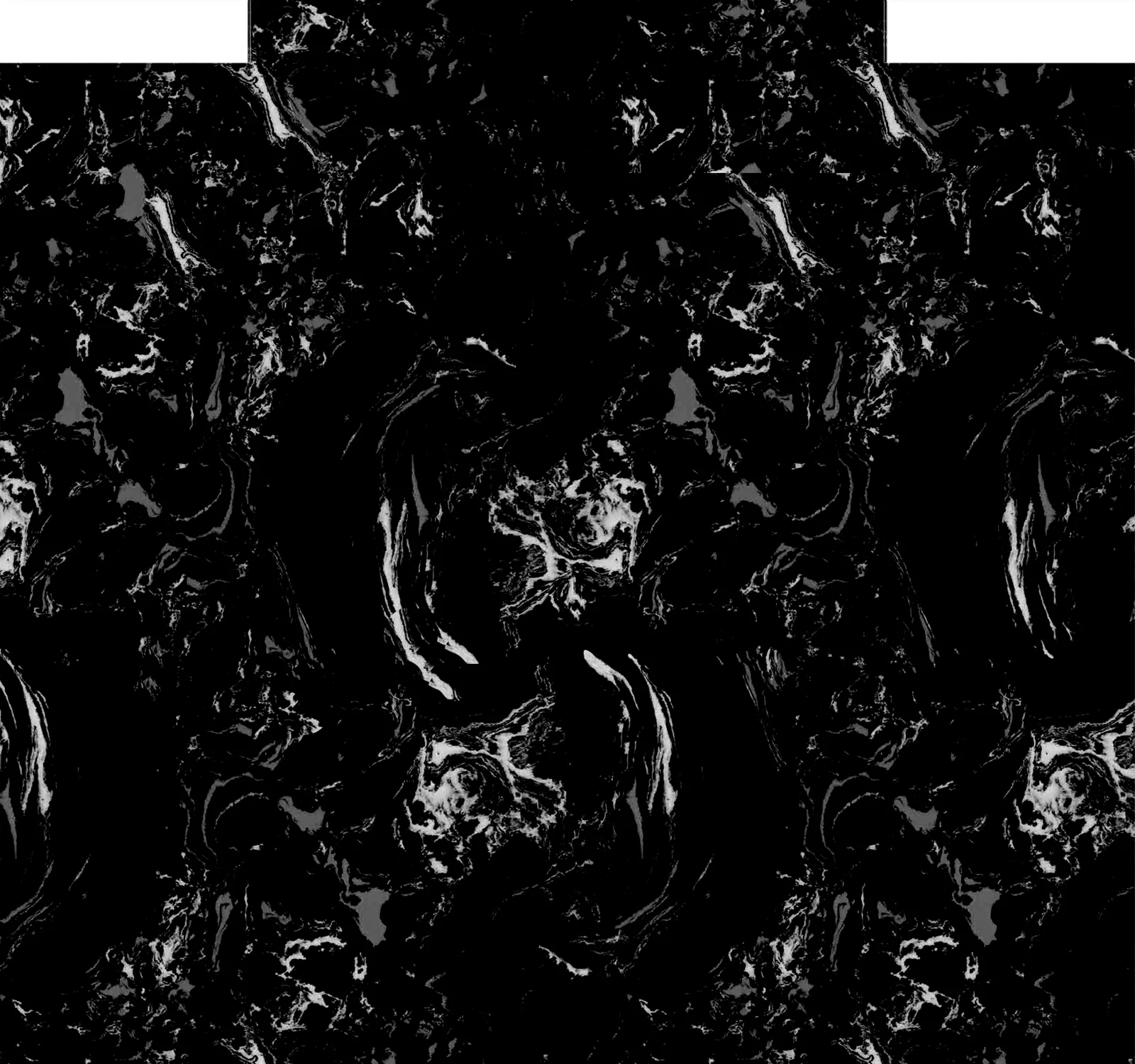 Черно-белый цветок (искусственный мрамор)  XTQ07-901C