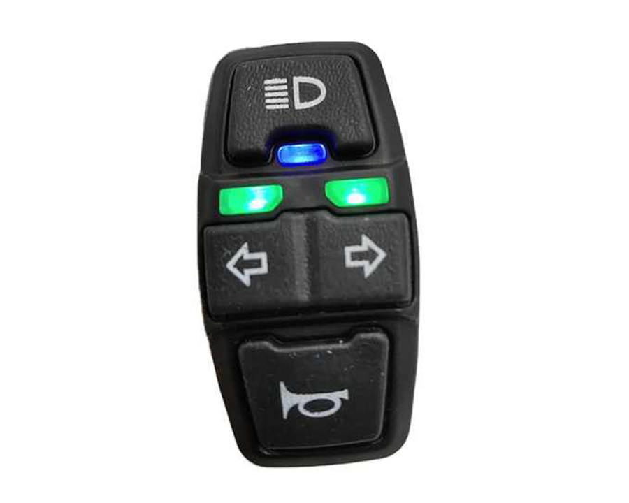 Frontlight+Horn/Cruise+Turning Light Switch Dk336-2 Scooters Electric Bicycle Intelligent Mountain Bike ATV Tricycle Diy Parts