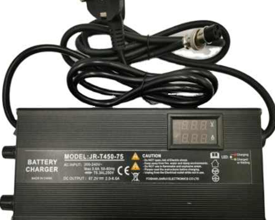 Charger 67.2v 1-5A With Digital Voltage+Current Display+Button to Adjust Current/Percent Partial Charging Electric Scooter Parts