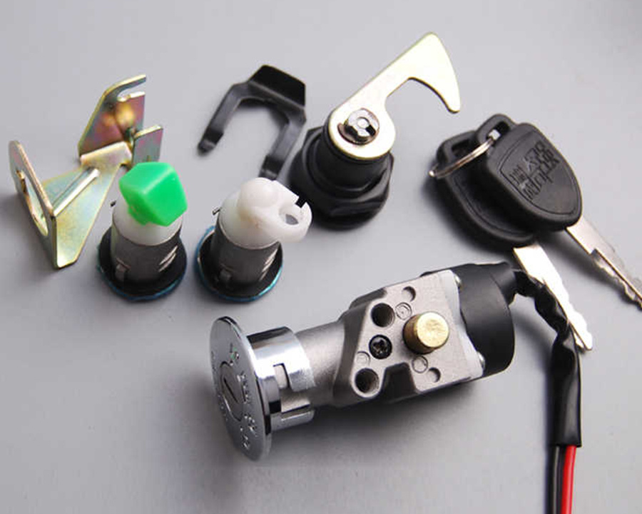Pedal Battery Electric Vehicle Door Power Set Lock Motorcycle Faucet Lock Ignition Switch Key