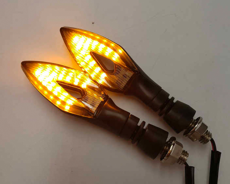 E-bike+Motorcycle Modification 14LED Running Waterflow Turning Signal Marquee Diamond Indicator Light