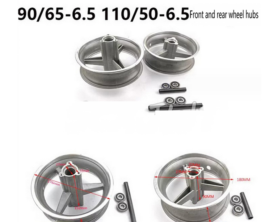 11inch Electric Scooter Balance Car 90/65-6.5 Front and Rear Wheels Aluminum Alloy Wheels