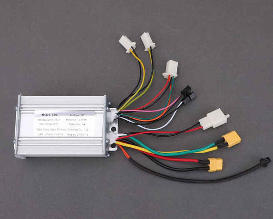 DC Brush Controller 36v500w for Electric Scooter Tricycle Bicycle Pedal Scooter Motorcycle Go Kart EV Part Aluminum Shell