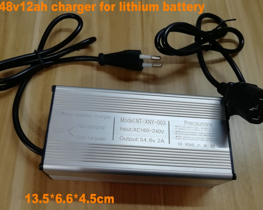 Aluminum Shell Battery Charger Power Adapter for Ternary/Manganese Lithium Battery of Electric Vehicle Rated 48v13s Output 54.6v