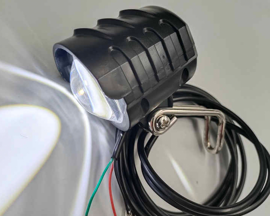 Lithium Battery Electric Bicycle 36v48v LED Spotlight With Horn Light Two-In-One Headlight New National Standard Universal