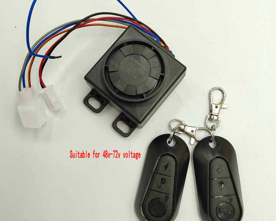 48V60V72V Burglar Alarmer+Electric Control POWER Lock/KEY Electric Bike ACCESSORY SCOOTER Conversion Parts Wireless Control Lock