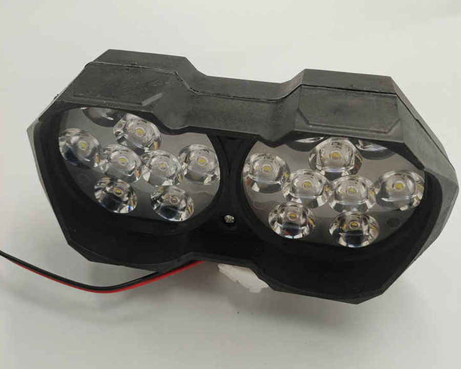 Motorcycle Spotlight L15 External Headlamp Refitted Led Lamp 12v-80v 18 Beads 30w Scooter Repair Part