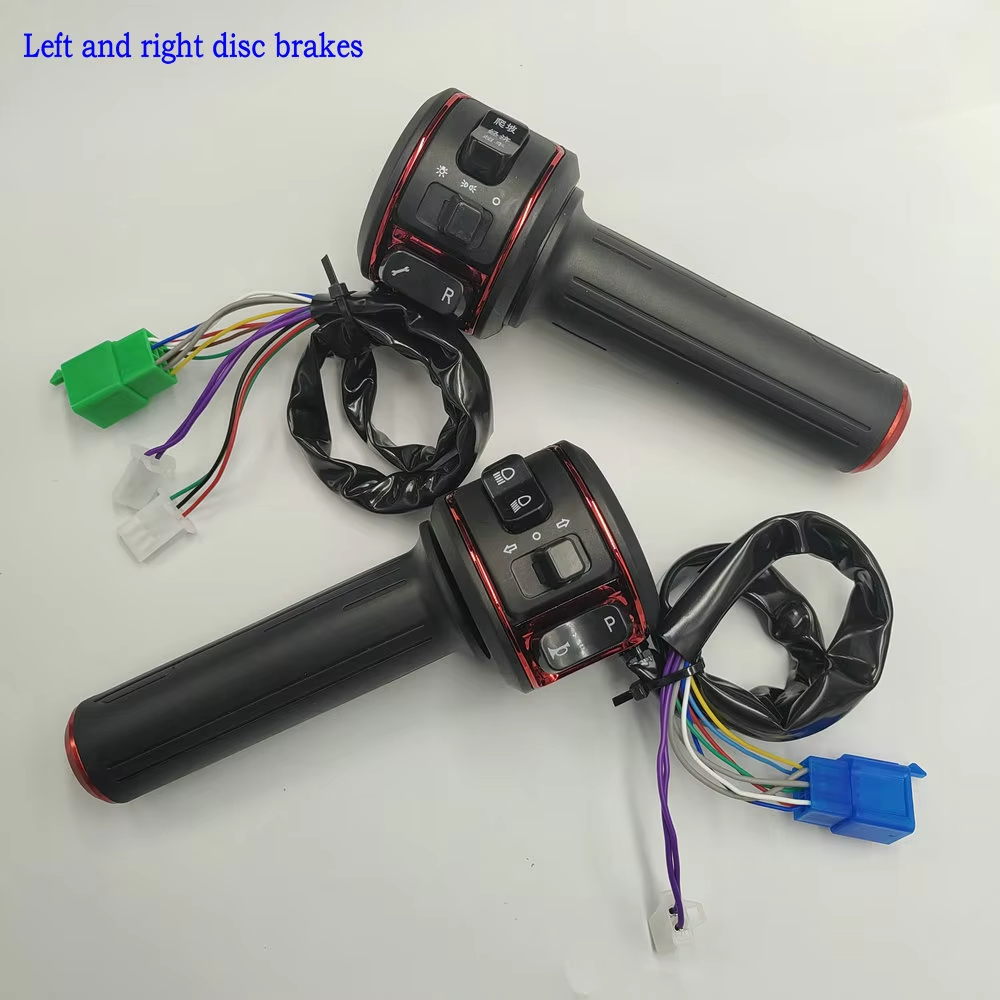 Electric SCOOTER Left And Right Handle Accelerator+Combination Switch Assembly Reverse+3 speed+turning+horn button Repair Part