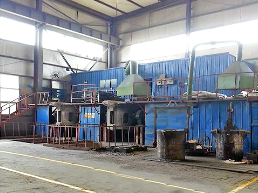 4×1.5 ton intermediate frequency furnace
