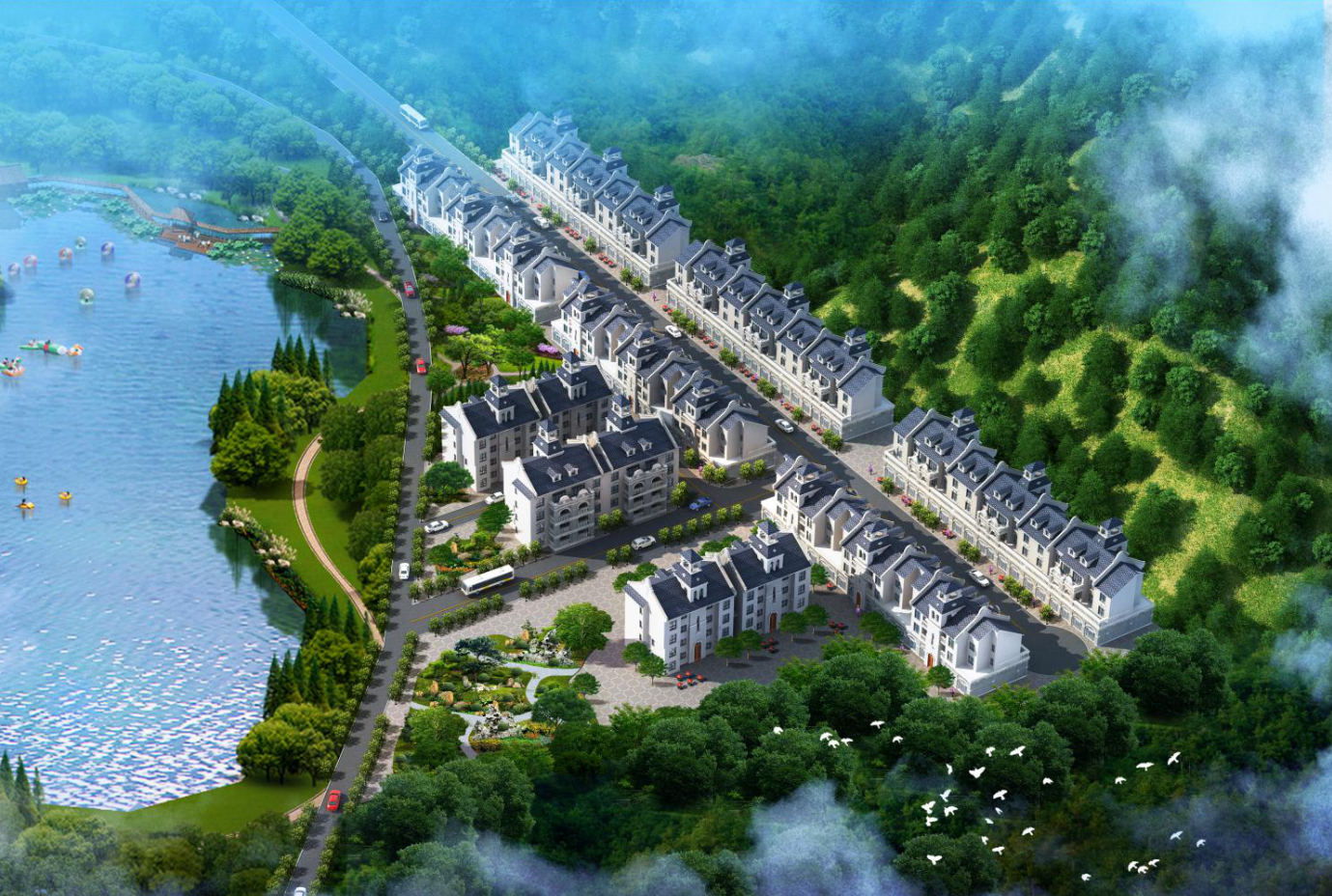 遵義泮水易地安置房鳥(niǎo)瞰圖