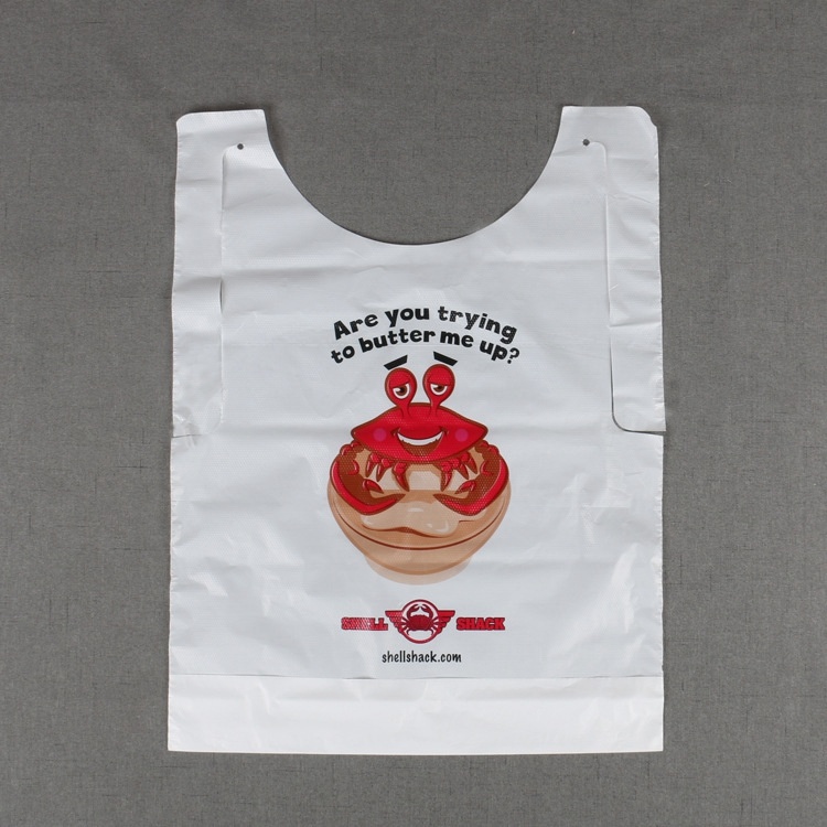 Disposable crab bib
