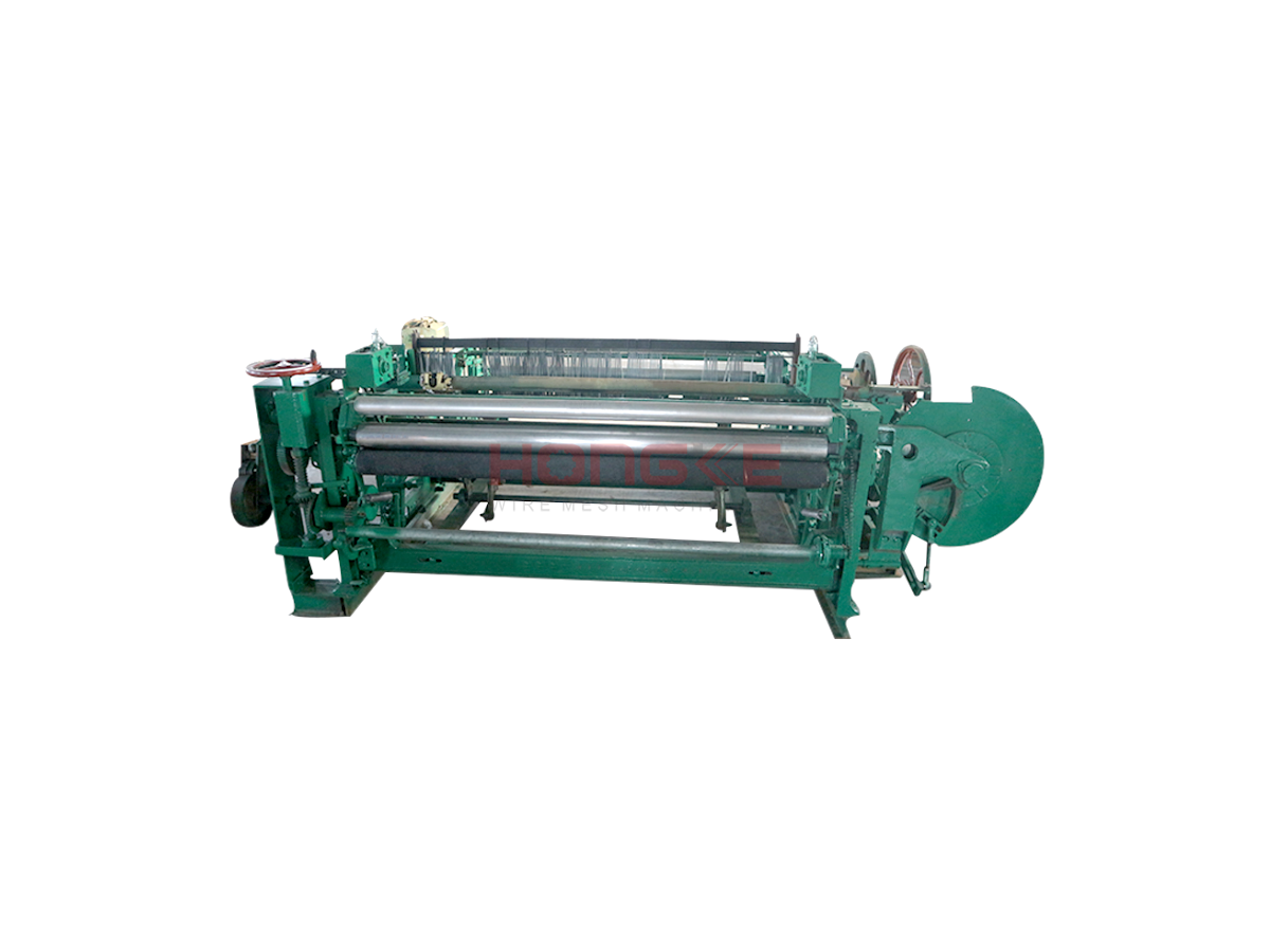 Wire mesh weaving machine
