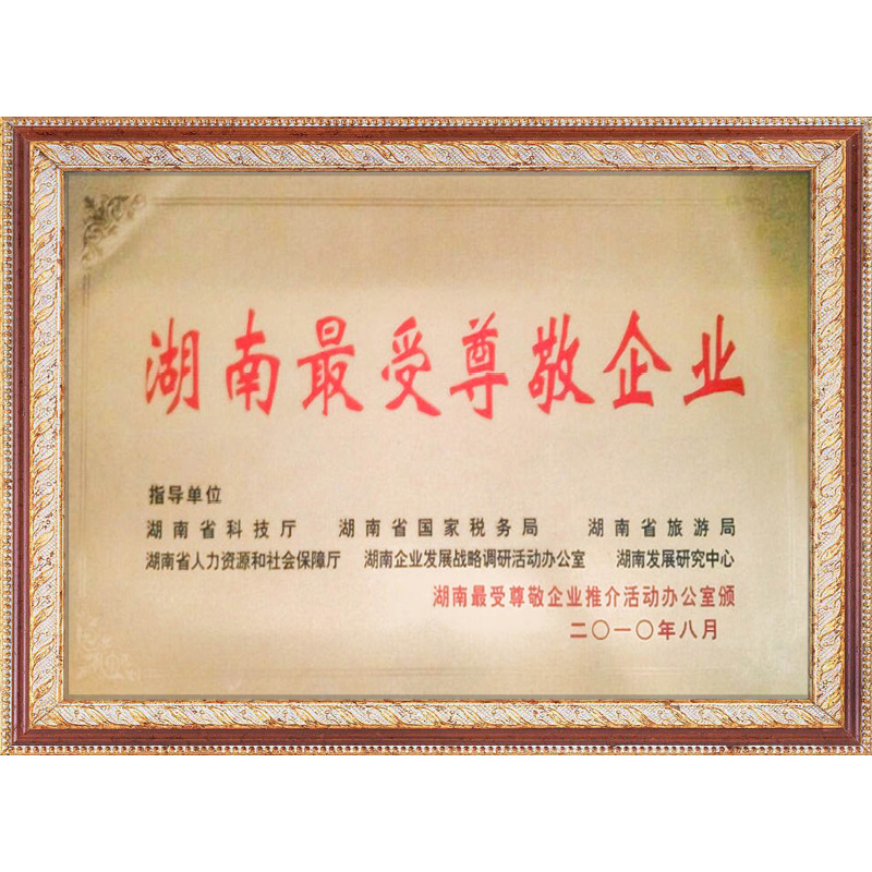 湖南最受尊敬企業(yè)