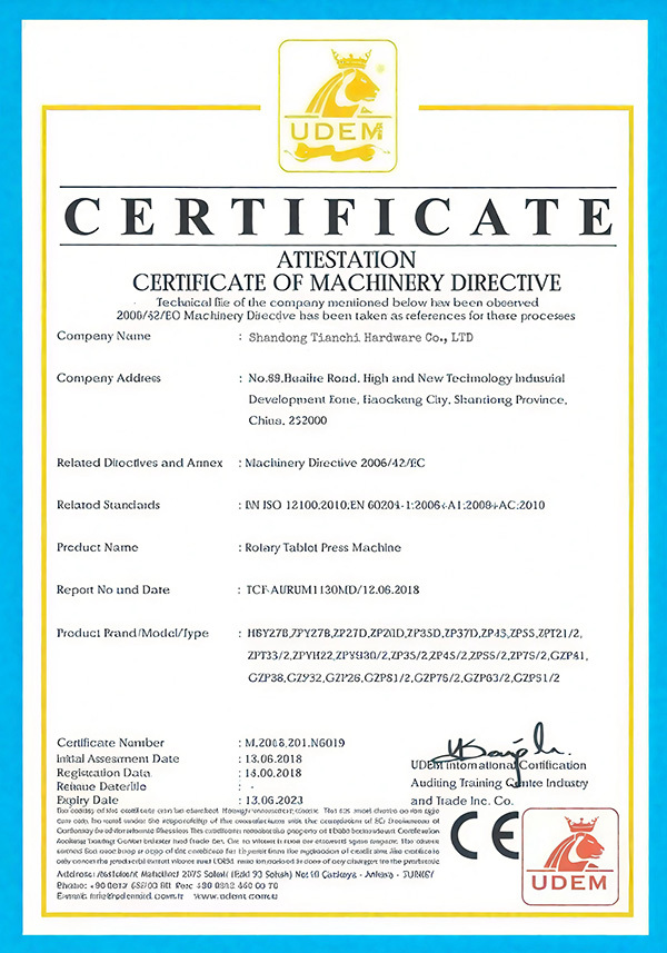 CE CERTIFICATION CE CERTIFICATION